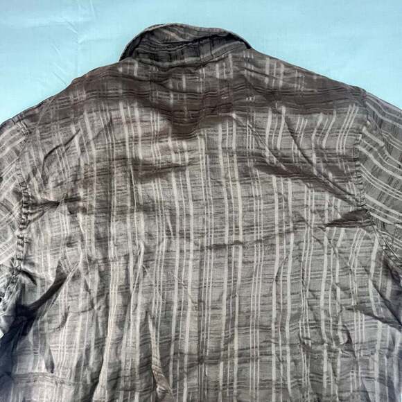 Stacy Adams Men's 2XL Short Sleeve Brown Cotton Linen Shirt - Picture 8 of 10